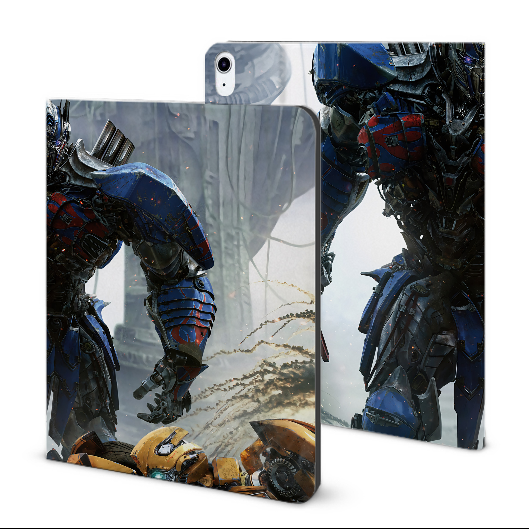 （画像用） Transformers トランスフォーマー IPad ケース ブック型 PUレザー TPU 耐衝撃 軽量 薄型 ペン収納なし 全面保護 IPad 各モデル対応